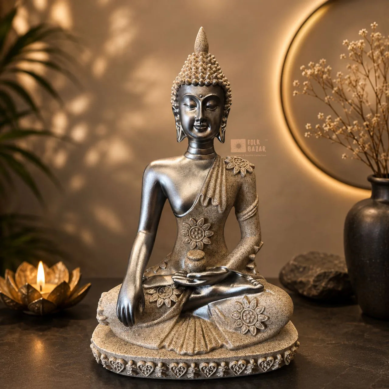 Meditating Buddha Statue